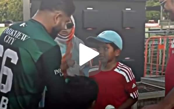 [Watch] PAK Star Tayyab Tahir Promises Gifts To Young Kid After Hitting Him During The Match